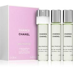 Chanel Chance Eau Fraiche - EDT náplň (3 x 20 ml) 60 ml