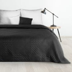 DESIGN 91 Prehoz na posteľ - Boni 5, čierny, š. 170 cm x d. 210 cm