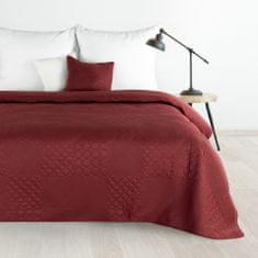 DESIGN 91 Prehoz na posteľ - Boni 5, červený, š. 200 cm x d. 220 cm