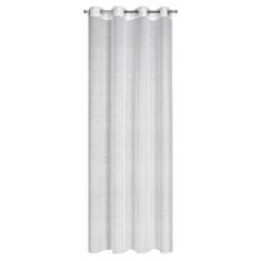 DESIGN 91 Hotová záclona s krúžkami - Gracja, biela hladká 140 x 250 cm