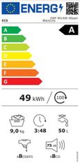 ECG Pračka s předním plněním EWF 901400 iSteam BlackLine