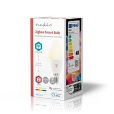 Nedis Chytrá žárovka SmartLife Zigbee 3.0, E14, 4, 9 W, RGB