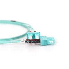 Digitus Optický kabel Optic Patch, SC / SC, Multimode, OM3, 50/ 125 µ, 1m - modrý