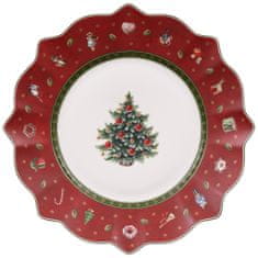 Villeroy & Boch Vianočný dezertný tanier TOY'S DELIGHT, červený