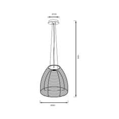 ZUMALINE ZUMALINE Závesné svietidlo PICO MD9023-1L čierna