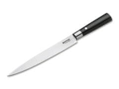 Böker Manufaktur 130425DAM Damascus Black rezací nôž 22,9 cm, damašek, čierna preglejka