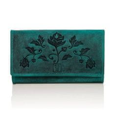 PAOLO PERUZZI Zelená dámska peňaženka rfid t-05