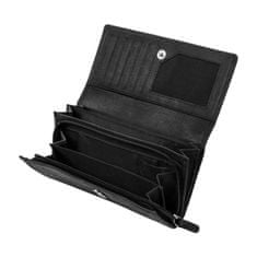 PAOLO PERUZZI Dámska kožená peňaženka t-05 čierna