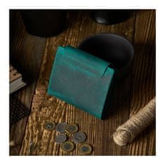 PAOLO PERUZZI Dámska kožená zelená peňaženka rfid