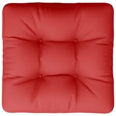 Vidaxl Podložka na paletový nábytok, červená 50x50x12 cm, látka