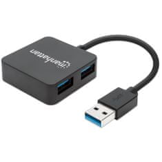 Manhattan Rozbočovač USB 4 porty 3.0 Sspeed Cable