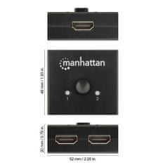 Manhattan Prepínač Hdmi 2/1/2 4K