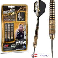 Target Šípky steel POWER Bolt 22g - Phil Taylor, BRASS