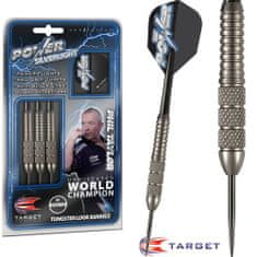 Target Šípky steel POWER SILVERLIGHT 22g - Phil Taylor, BRASS