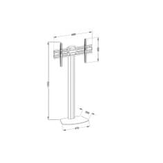 Techly Stojan na LCD 32'-55' 40 kg