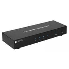 Techly Prepínač Kvm 4/1 Dp Usb