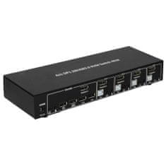 Techly Prepínač Kvm 4/1 Dp Usb