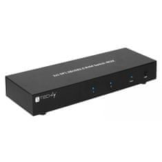 Techly Prepínač Kvm 2/1 Dp Usb