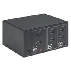 Manhattan Kvm 2/1 Usb Hdmi4K switch