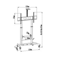 Techly Stojan na LCD 52'-110' 120 kg