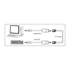 Techly Extender Usb /Rj45 60M A