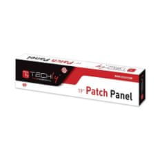 Techly Patch panel 24 Stp C6 Black