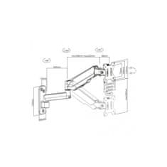 Techly Rameno LCD nástenné plynové amo Przeg