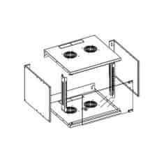 Techly Nástenná skrinka 6U 60/45 Eco Bl