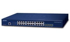 Planet Planét SGS-6310-24T4X L3 switch, 24x1Gb, 4x10Gb SFP+, HW/IP stack, VSF/Cluster