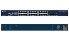 Planet Planét SGS-6310-24T4X L3 switch, 24x1Gb, 4x10Gb SFP+, HW/IP stack, VSF/Cluster