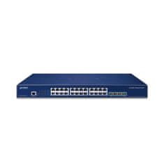 Planet Planét SGS-6310-24T4X L3 switch, 24x1Gb, 4x10Gb SFP+, HW/IP stack, VSF/Cluster