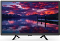 STRONG LED TV 24"/ SRT24HE4023/ HD Ready/ 1366x768/ DVB-T2/C/S2/ H.265/HEVC/ 2x HDMI/ USB/ 12V/ čierna/ F