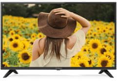 STRONG LED TV 32"/ SRT32HF2003/ HD Ready/ 1366x768/ DVB-T2/C/S2/ H.265/HEVC/ 2x HDMI/ USB/ čierna/ E