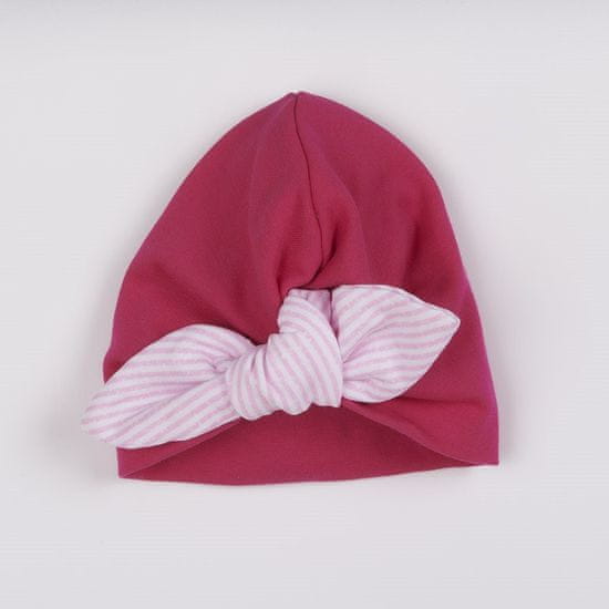 NEW BABY Dievčenské čiapočka turban For Girls stripes - 74 (6-9m)