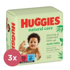 Huggies 3x Natural Triplo Obrúsky vlhčené 56x3 ks