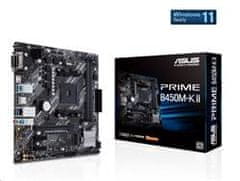 ASUS PRIME B450M-K II soc.AM4 B450 DDR4 mATX M.2 D-Sub DVI HDMI