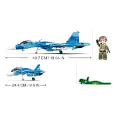 Sluban Model Bricks M38-B0985 Stíhacie lietadlo Su-27 2v1