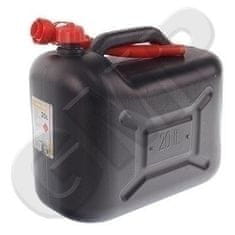 HADEX Plastový kanister na benzín, PHM, 20 L, čierny