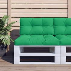 Vidaxl Podložky na paletový nábytok 2 ks, zelené, látka