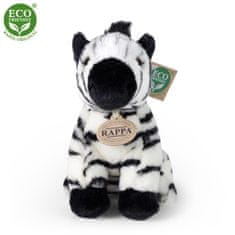 Rappa Plyšová zebra sediaca 18 cm ECO-FRIENDLY