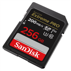 SanDisk Extreme PRO 256 GB SDXC Memory Card 200 MB/s and 140 MB/s, UHS-I, Class 10, U3, V30