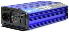 GEKO Menič napätia, vstup 12V/ výstup 230V, trvalý výkon 1.000 W/nárazový výkon 2.000W, GEKO