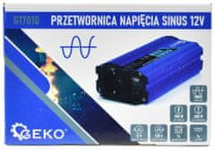 GEKO Menič napätia, vstup 12V/ výstup 230V, trvalý výkon 300 W/nárazový výkon 600W, GEKO