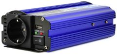 GEKO Menič napätia, vstup 12V/ výstup 230V, trvalý výkon 300 W/nárazový výkon 600W, GEKO