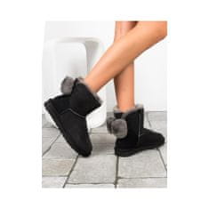 Ugg Australia Snehovky čierna 37 EU Min Bailey Fuzzy Bow