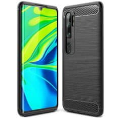 IZMAEL Carbon Shield TPU puzdro pre Xiaomi Mi Note 10/Mi Note 10 Pro - Čierna KP19378