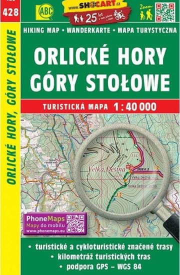 SC 428 Orlické hory, Góry Stolowe 1:40 000