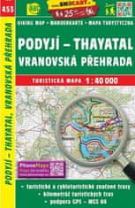 SC 453 Podyjí, Thayatal, Vranovská priehrada 1:40 000