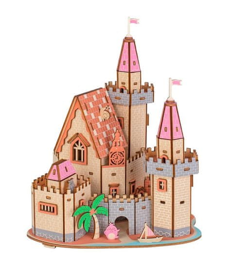 Woodcraft Woodcraft Dřevěné 3D puzzle Hrad na pláži