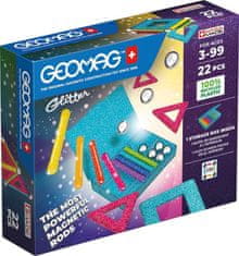 Geomag Glitter Recycled 22 dielikov